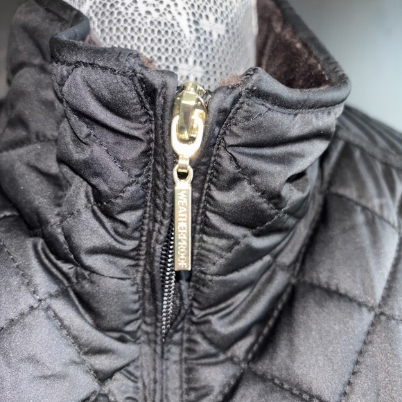 Weatherproof 2X Black Quilted Faux Sherpa Lined Princess Seams Sleeveless Vest - Picture 2 of 10